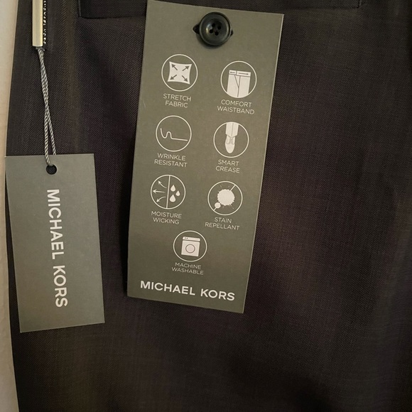 NWT Michael Kors Men's Monroe Grey Slacks 34x30" - Picture 8 of 8